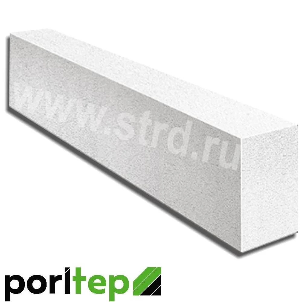Перемычка армированная газобетонная Poritep самонесущая 1500*100*250 D600кг/м3 В3,5 700кг/пог. м.