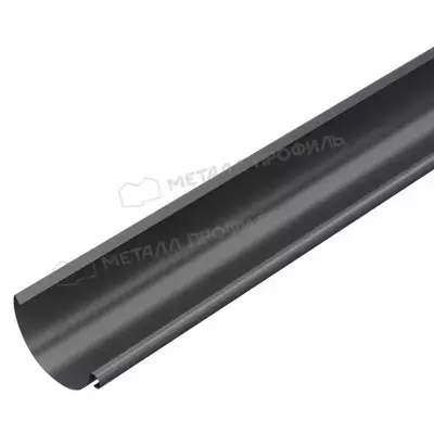 Желоб 3м GS-lite 125мм Полиэстер RAL 7024 (серый)