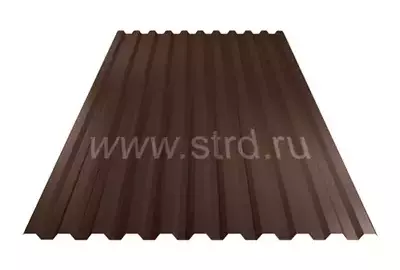 Профнастил C 21 0.5мм PURRUS Россия RAL 8017 (коричневый) Stynergy