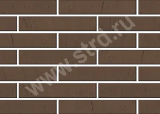 Кирпич облицовочный пустотелый ригельный Темно-коричневый скала 310*85*50мм утолщенная стенка М150кг/см2 М175кг/см2 Железногорск