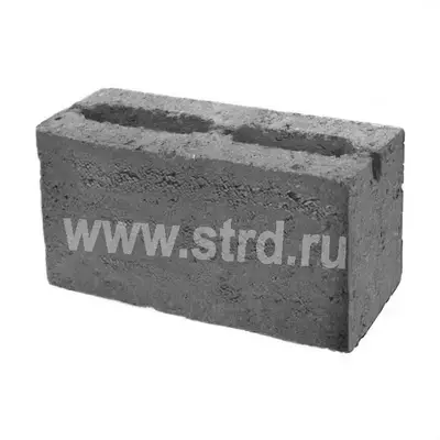 Блок КПР-ПР-ПС-39-50-F50-1200 керамзитобетонный Основа-М перегородочный 2-пустотный 390*80*188 D1200кг/м3 М50кг/см2