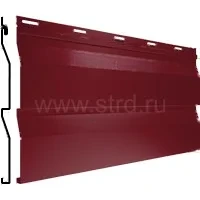 Сайдинг Корабельная доска 260*226мм 0.45мм Viking Россия RAL 3005 (вишневый) Металл Профиль