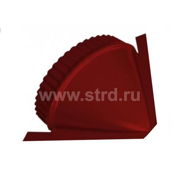 Распродажа 4шт Заглушка конусная для полукруглого конька для металлочерепицы для профнастила R97мм сталь 0.5мм Corundum 50 Stynergy