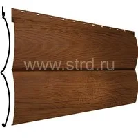 Сайдинг Блок-хаус гофр 365*335мм 0.45мм SteelArt 3D Россия Дуб античный 3D текстур. Stynergy
