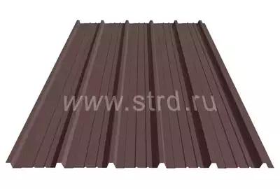 Профнастил ST 15 0.5мм PURRUS Россия RAL 8017 (коричневый) Stynergy