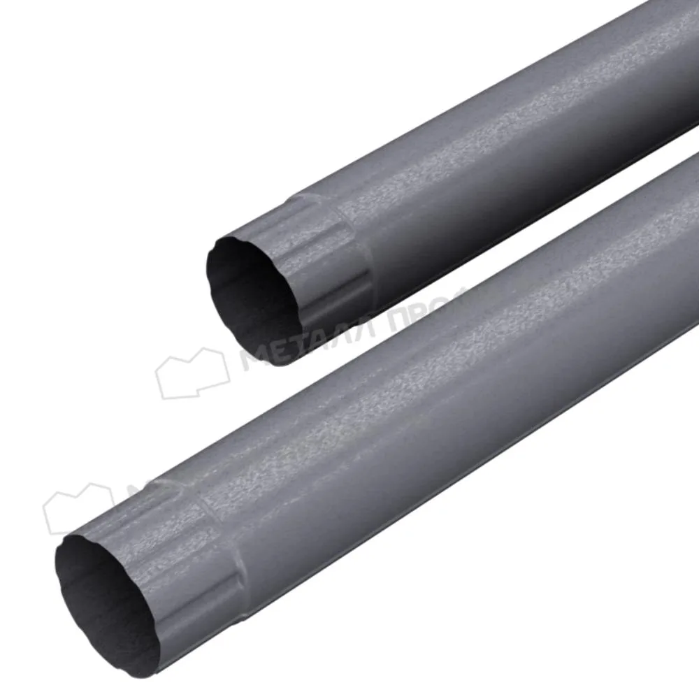 Труба 1м ВС Foramina 100мм Freeze двусторонний RAL 7024 (серый) Grey