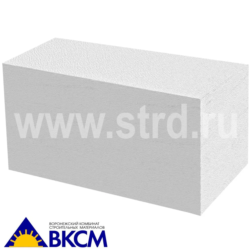 Блок газобетонный EuroBlock / ВКСМ стеновой 600*300*200 D600кг/м3 В3,5