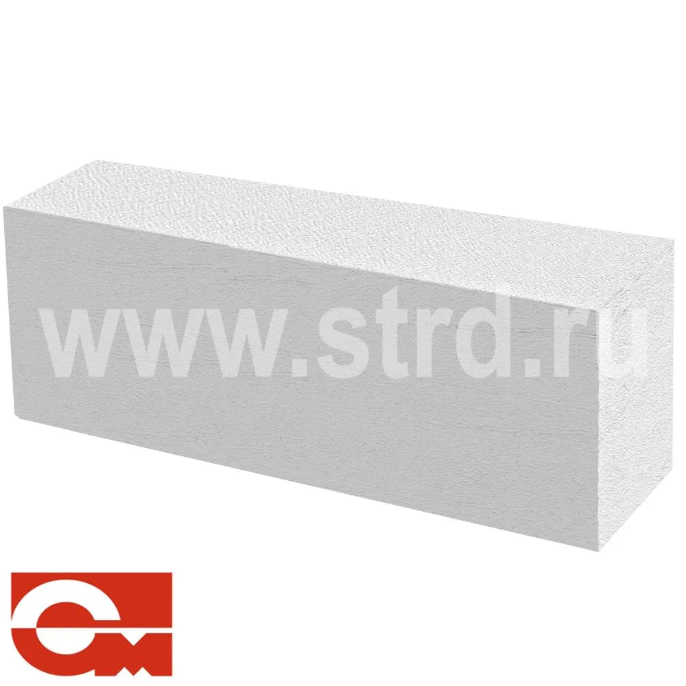Блок газобетонный Иваново перегородочный 600*250*100 D500кг/м3 В3,5