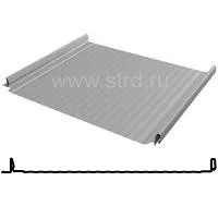 Фальцевая панель Grand Line Кликфальц Pro Gofr 517/470мм Drap TX 0.45мм RAL 7004 (серый)
