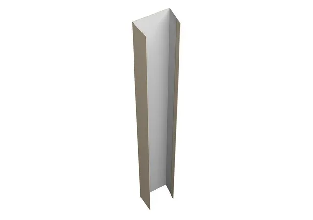 Крепежная планка верхняя 0.45мм Drap TX RAL 1015 (бежевый) 1.8м Grand Line