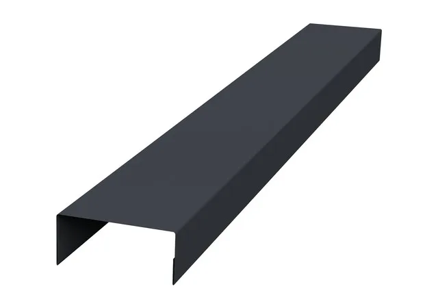 Крышка 45*20мм 0.45мм Drap TX двусторонний RAL 7024 (серый) 2м Grand Line