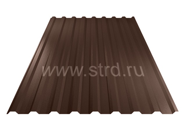 Профнастил C 20 0.5мм Velur Россия RAL 8017 (коричневый) Grand Line