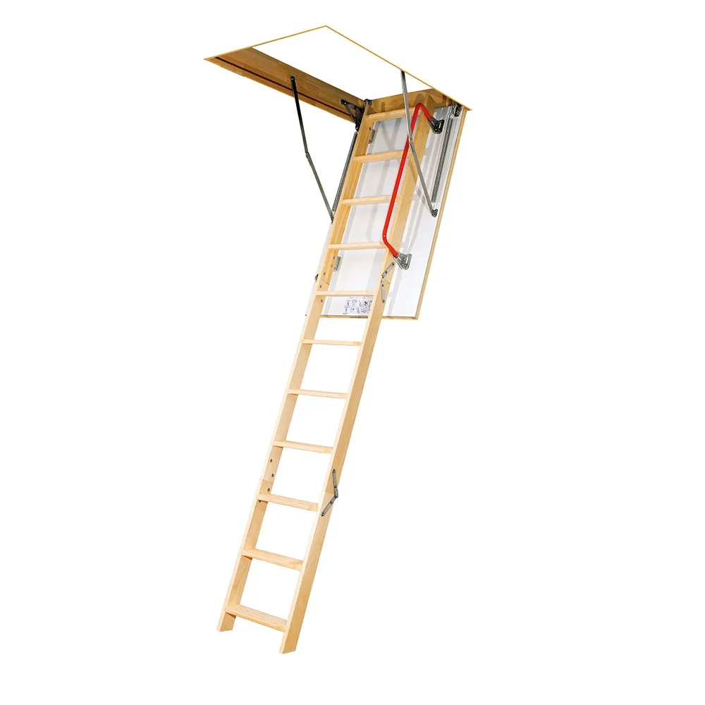 Лестница деревянная Fakro LWK Komfort складная 4-сегментная 130*60см 330см