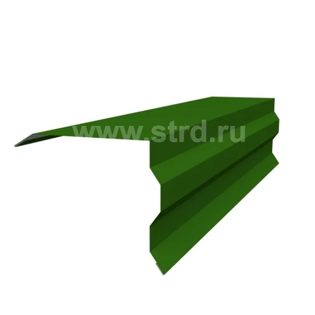 Торцевая планка фигурная для металлочерепицы для профнастила 100*85мм сталь 0.5мм Сатин 3м Grand Line