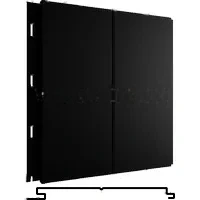 Стеновая панель Вертикаль Line 200*176мм 0.5мм PurPro матовый Россия RAL 9005 (черный) Grand Line