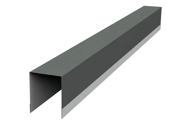 Планка опорная составная внутренняя 0.45мм Полиэстер RAL 7005 (серый) 1.8м Grand Line