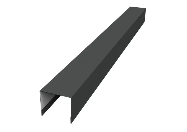 Стойка боковая крепежная 0.5мм PurPro матовый RAL 7016 (серый) 1.8м Grand Line
