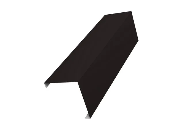 Накладка угловая (для столба 62*55) 0.5мм PurLite матовый RAL 9005 (черный) 1.8м Grand Line