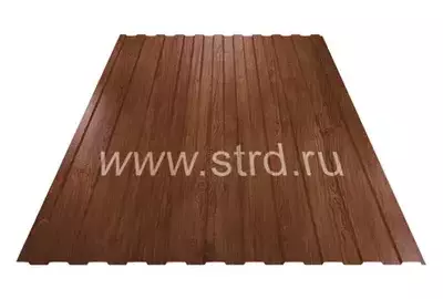 Профнастил C 8 0.45мм Ecosteel маt Россия Дуб античный Металл Профиль