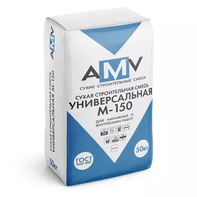 Кладочная смесь цементная М150 универсальная стандарт серый 50кг
