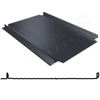 Фальцевая панель Stynergy Смарт Фальц Про гофрированный 521/480мм Rooftop Бархат 0.5мм RAL 7024 (серый)