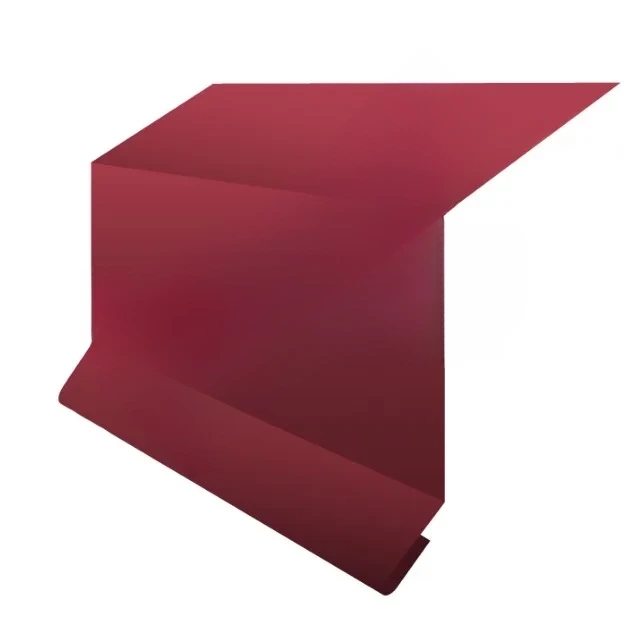 Планка примыкания в штрабу для металлочерепицы для профнастила 15*33*20мм сталь 0.45мм Полиэстер 2м Stynergy
