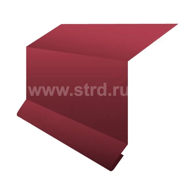 Планка примыкания в штрабу для металлочерепицы для профнастила 15*33*20мм сталь 0.5мм PURRUS матовый 2м Stynergy