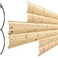 Сайдинг Woodstock 356×330 мм 0,45 мм Ecosteel теxture Россия в пленке Орех Металл Профиль