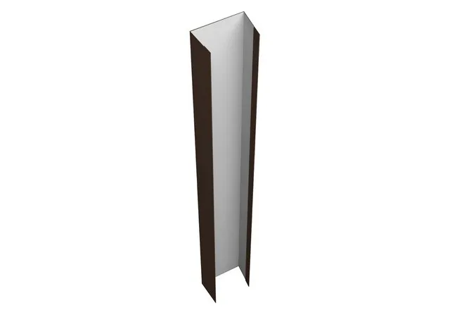 Крепежная планка верхняя 0.5мм PurPro RAL 8017 (коричневый) 1.8м Grand Line