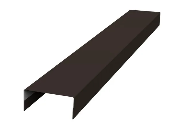 Крышка 45*20мм 0.5мм PurLite матовый RR 32 (коричневый) 2м Grand Line