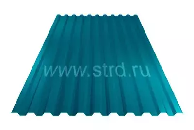 Профнастил C 21 0.5 ТУмм Полиэстер Россия RAL 5021 (голубой) Металл Профиль