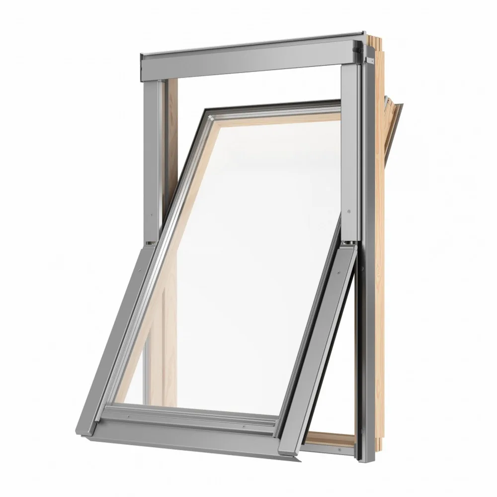 Окно мансардное Rooflite+ Solid Pine AAY F6A B900 PLUS 66*118см дерево, лак ручка снизу однокамерный