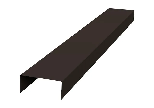 Крышка 45*20мм 0.5мм Атлас RR 32 (коричневый) 2м Grand Line