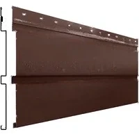 Сайдинг Квадро брус 340*293мм 0.5мм PurPro Россия в пленке RAL 8017 (коричневый) Grand Line