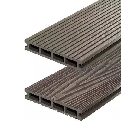 Террасная доска Decking Urban пустотелая дерево/ вельвет Венге (темный орех) 24мм 150мм
