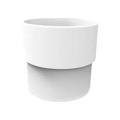 Соединитель трубы/ муфта Ruplast 80мм Белый