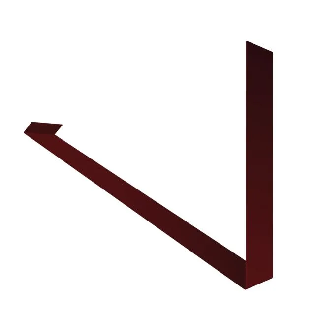 Планка примыкание верхнее к трубе фальц для фальца 250*240мм сталь 0.5мм Valori 2м Металл Профиль