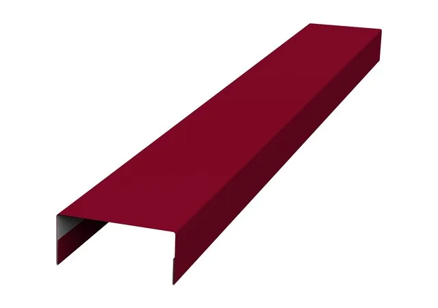 Крышка 45*20мм 0.45мм Полиэстер RAL 3003 (красный) 3м Grand Line