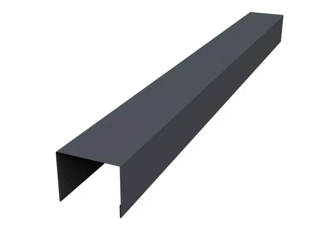 Крышка 50*75мм 0.45мм Drap TX двусторонний RAL 7024 (серый) 2.5м Grand Line