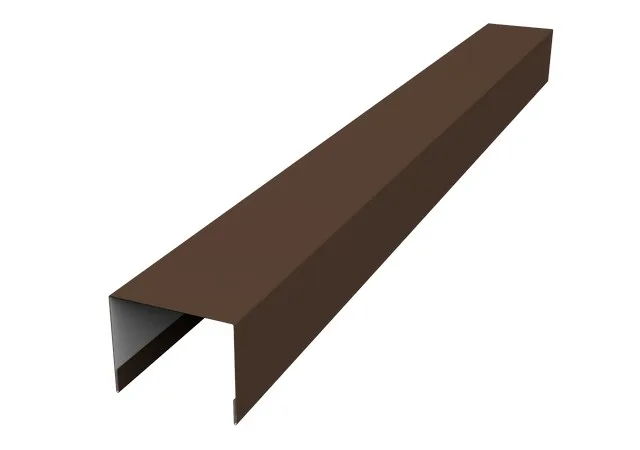 Крышка 50*75мм 0.45мм Полиэстер RAL 8017 (коричневый) 3м Grand Line