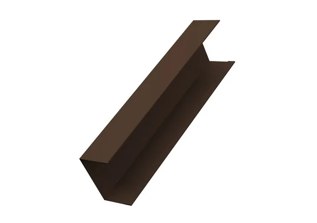Крышка 65*40мм 0.5мм Атлас RAL 8017 (коричневый) 3м Grand Line