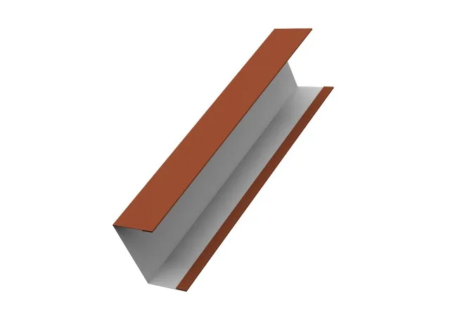 Крышка 65*40мм 0.45мм Drap TX RAL 8004 (кирпичный) 2.5м Grand Line