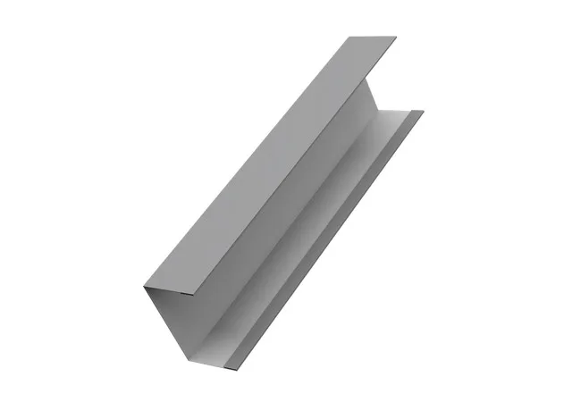 Крышка (для ворот и калиток) 65*60мм 0.45мм Полиэстер RAL 9006 (серый) 2.5м Grand Line