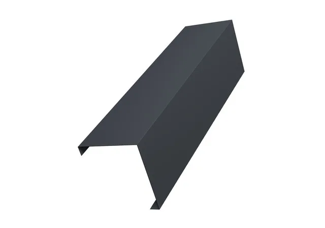 Накладка угловая (для столба 62*55) 0.45мм Drap TwinColor RAL 7024 (серый) 3м Grand Line