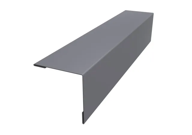 Планка завершающая 50*50мм 0.45мм Drap TX RAL 7004 (серый) 3м Grand Line