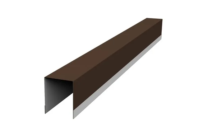 Планка опорная составная внутренняя 0.45мм Drap TX RAL 8017 (коричневый) 2м Grand Line