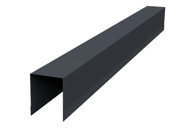 Планка опорная составная внутренняя 0.5мм Velur RAL 7024 (серый) 2.5м Grand Line