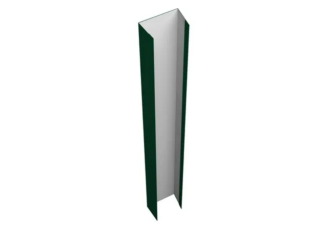 Крепежная планка верхняя 0.45мм Drap TX RAL 6005 (зеленый) 2.5м Grand Line