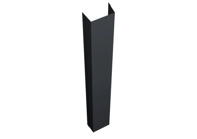 Крепежная планка нижняя 0.45мм Drap TX двусторонний RAL 7024 (серый) 2м Grand Line