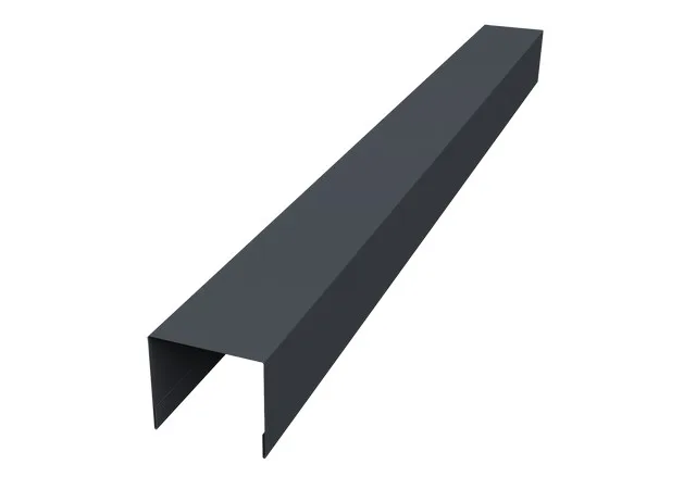Стойка боковая крепежная 0.45мм Drap TwinColor RAL 7024 (серый) 3м Grand Line